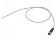 Connector: M12; plug; female; PIN: 5; straight; cables; 1m HARTING