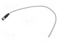 Connector: M12; plug; female; PIN: 5; straight; cables; 0.5m HARTING