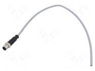 Connector: M12; plug; male; PIN: 5; straight; cables; 0.5m HARTING