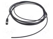 Connector: M12; plug; female; PIN: 3; straight; cables; 5m HARTING