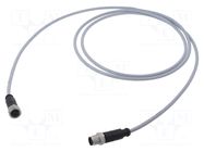 Cable: for sensors/automation; PIN: 4; plug; PVC; 2m HARTING