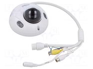 Camera: CCTV IP; Dim: Ø111x64.8mm; white-black; -40÷60°C; IP67 DAHUA