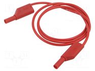 Test lead; 32A; banana plug with axial socket 4mm,both sides HIRSCHMANN T&M