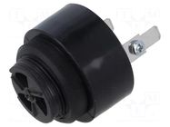 Signaller: sound; buzzer; 230VAC; 90dB; BU3; IP54; black; Ø43x56mm AUER SIGNAL