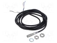 Sensor: inductive; OUT: PNP / NC; 0÷2mm; 10÷30VDC; M8; 2m; IP67 OMRON