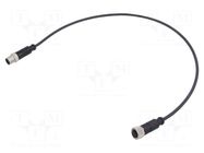 Cable: for sensors/automation; PIN: 4; plug; PUR; 0.6m HARTING