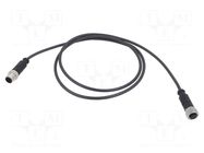 Cable: for sensors/automation; PIN: 4; plug; PUR; 1.2m HARTING