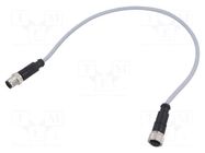Cable: for sensors/automation; PIN: 4; plug; PVC; 0.5m HARTING