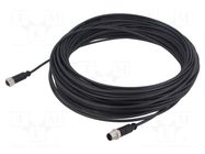 Cable: for sensors/automation; PIN: 4; plug; PUR; 30m HARTING