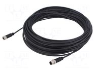 Cable: for sensors/automation; PIN: 4; plug; PUR; 30m HARTING