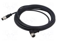 Cable: for sensors/automation; M12; PIN: 4; straight; plug; PUR HARTING