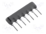 Resistor network: X; THT; 100kΩ; ±2%; 0.125W; No.of resistors: 6 ROYALOHM