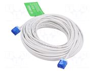 Patch cord; U/UTP; Cat: 6a; RJ45 plug,both sides; stranded; Cu; 15m LOGILINK