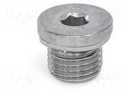 Hexagon head screw plug; with seal; Thread: G 1/8"; DIN 908 ELESA+GANTER