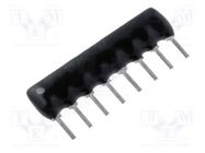 Resistor network: X; THT; 1kΩ; ±2%; 0.125W; No.of resistors: 7; 100V ROYAL OHM