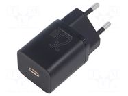 Power supply: switching; mains,plug-in; 5÷12VDC; 25W; 78x34x28mm BASEUS