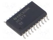 IC: digital; D flip-flop; Ch: 8; CMOS; SMD; SO20; HC; OUT: 3-state TEXAS INSTRUMENTS