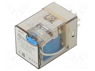 Relay: electromagnetic; DPDT; monostable; plug-in; 60.12 FINDER