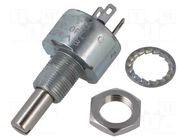 Potentiometer: shaft; single turn; 5kΩ; 3W; ±10%; 6mm; linear; 25mm VISHAY