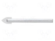 Drill bit; Ø: 8mm; Drill Bit: for glass GRAPHITE