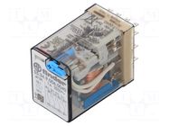 Relay: electromagnetic; 4PDT; 6VDC; Icontacts max: 7A; 7A/250VAC FINDER