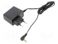 Power supply: switching; mains,plug-in; 12VDC; 1A; 12W; 84%; angled ESPE
