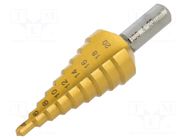 Drill bit; step,conical,multistep; Ø: 4÷20mm DKM