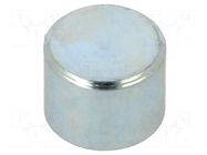 Magnet: permanent; samarium, cobalt; 5N; Ø: 6mm; H: 4.5mm; steel ELESA+GANTER