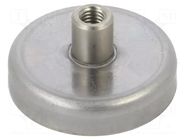Magnet: permanent; hard ferrite; Ø: 32mm; stainless steel ELESA+GANTER