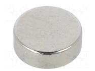 Magnet: permanent; neodymium; 5.5N; Ø: 6mm; H: 2mm ELESA+GANTER