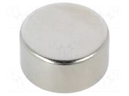 Magnet: permanent; neodymium; 33N; Ø: 12mm; H: 6mm ELESA+GANTER