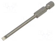 Screwdriver bit; slot; 3.5x0.6mm; Overall len: 70mm FELO