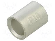 Tip: butt splice; non-insulated; 10÷16mm2; crimped; for cable JST