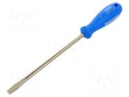 Screwdriver; slot; 10x1.6mm; 605NI; Blade length: 200mm UNIOR