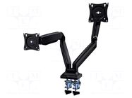 Holder; 3÷10kg; 17÷35"; 75x75mm,100x100mm; monitor x2 GEMBIRD