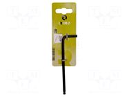 Wrench; hex key,spherical; HEX 5mm; Overall len: 118mm; steel; tag IRIMO