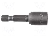 Screwdriver bit; 6-angles socket; 1/4"; HEX 7mm IRIMO