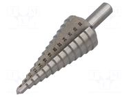 Drill bit; step,conical,multistep; Ø: 6÷30mm DKM