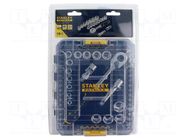 Wrench-set; 6-angles,socket spanner; 3/8"; 18pcs; PRO-STACK™ M STANLEY