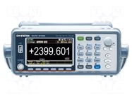 Meter: voltmeter; colour,LCD TFT 4,3"; Sampling: 10000x/s; ±0.01% GW INSTEK