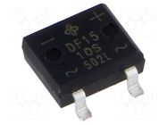 Bridge rectifier: single-phase; Urmax: 1kV; If: 1.5A; Ifsm: 50A; DFS VISHAY
