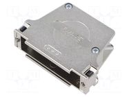 Enclosure for connectors: D-Sub; angled; for cable; silver MOLEX