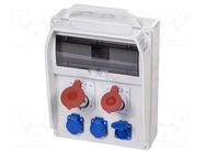 Electric switchboard; IP44; wall mount; ABS; Thread: PG21 PAWBOL