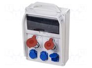 Electric switchboard; IP44; wall mount; ABS; Thread: PG21 PAWBOL