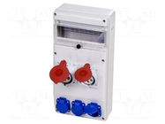 Electric switchboard; IP44; wall mount; ABS; Thread: PG16 PAWBOL