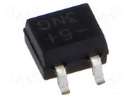 Bridge rectifier: single-phase; Urmax: 600V; If: 0.5A; Ifsm: 35A VISHAY