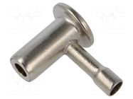 Connector: 6mm banana; socket; crimped; Medical; 5.9mm; 4mm2 STÄUBLI