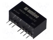 Converter: DC/DC; 3W; Uin: 36÷75VDC; Uout: 15VDC; Iin: 78mA; SIP8; THT AIMTEC