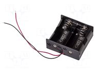 Holder; D,R20; Batt.no: 2; cables; 150mm; parallel; 1.5VDC COMF