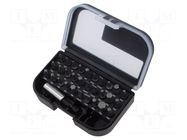 Kit: screwdriver bits; Kit: 1/4" adapter,screwdriver bits; bag BETA